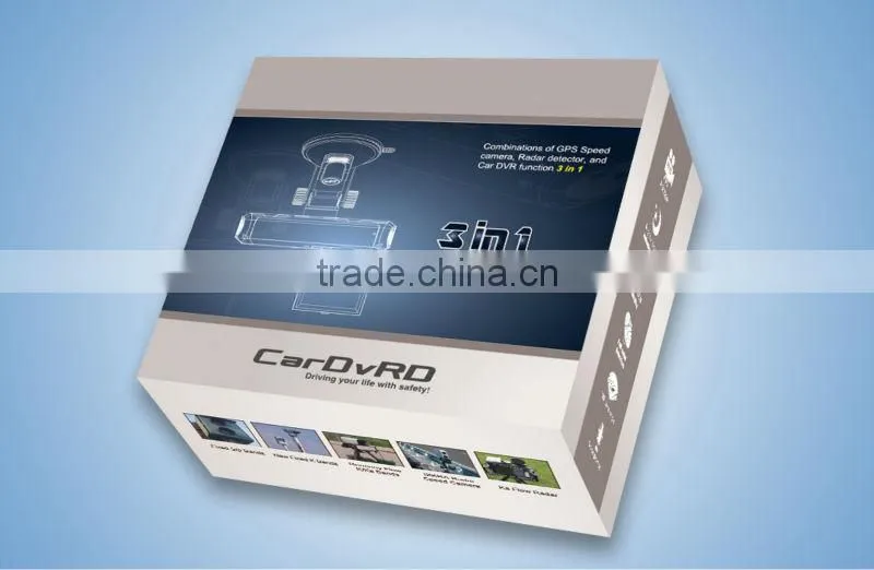 Radar speed detectors car DvRD SD3 with gps and HD car DVR 3 all in 1device