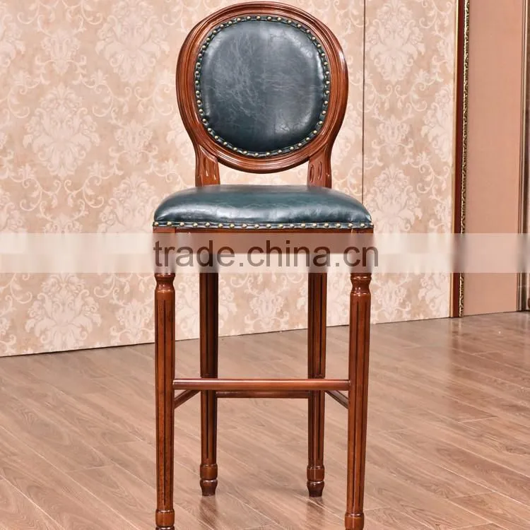 Bar furniture modern design solid wooden bar stool chair