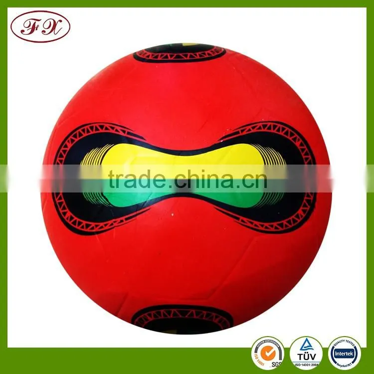 Mini size football 6 inch rubber soccer ball