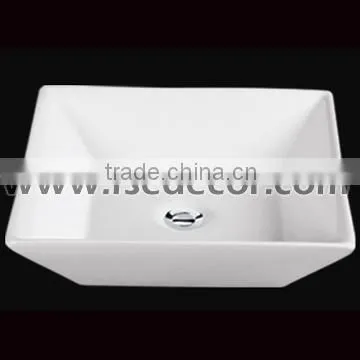 Black Rectangular Ceramic Sink Bathroom