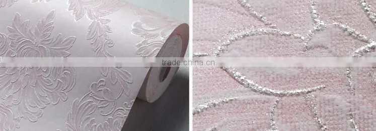 fireproof interior embossed self adhesive home wallpaper