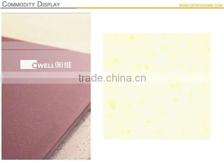 Guangzhou cheap Superior stain/bacteria/chemical resistance countertop composite acrylic solid surface