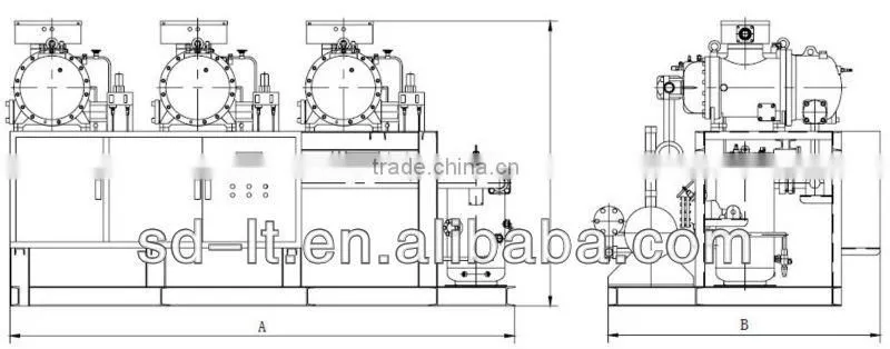 JZHLG Series Middle Temperature Screw Compressor Racks