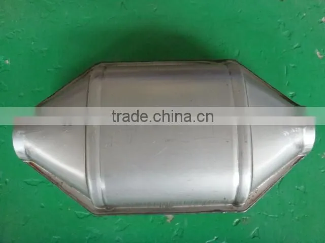 2.25" High Hi Flow Oval Universal Performance Cat Catalytic Converter