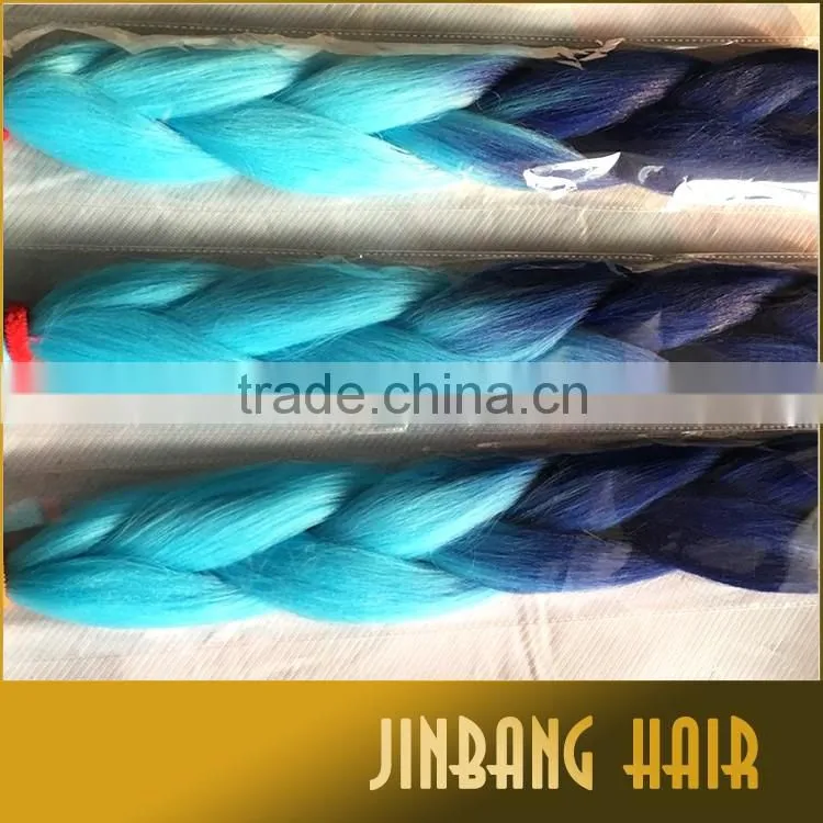 High Quality 100g 24inch High Temperature Synthetic Hair Ombre Jumbo Braid