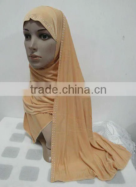 H066 latest muslim hijab with shawl