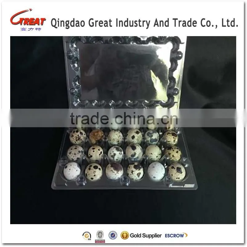 clear transprate bilster clamshell plastic quail eggs Container 30 slots