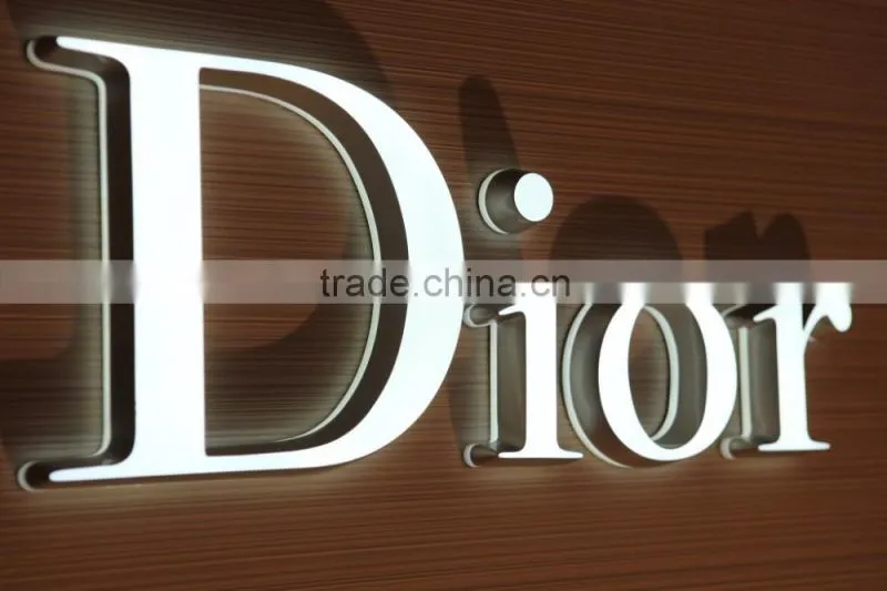 Metal acrylic custom frontlit led channel letter signs, alphabet letter or company logo business sign, able to put on side