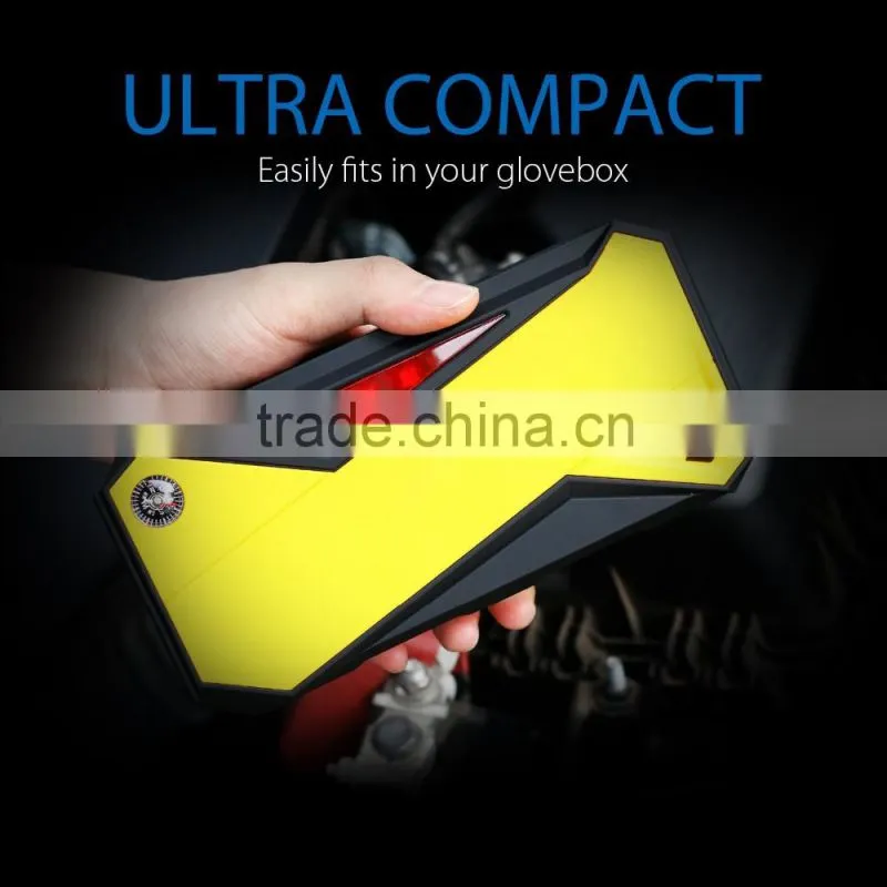 600A Peak 18000mAh Portable Car Jump Starter External Battery Smart Charger Power Bank with Compass & LCD Screen and LED Flash
