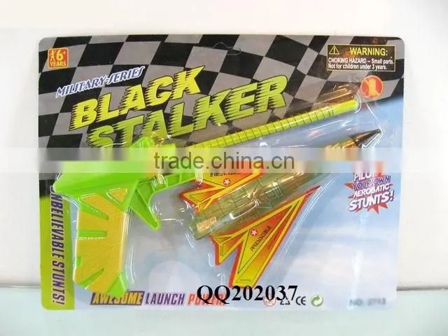 Plastic fun shooting plane toy