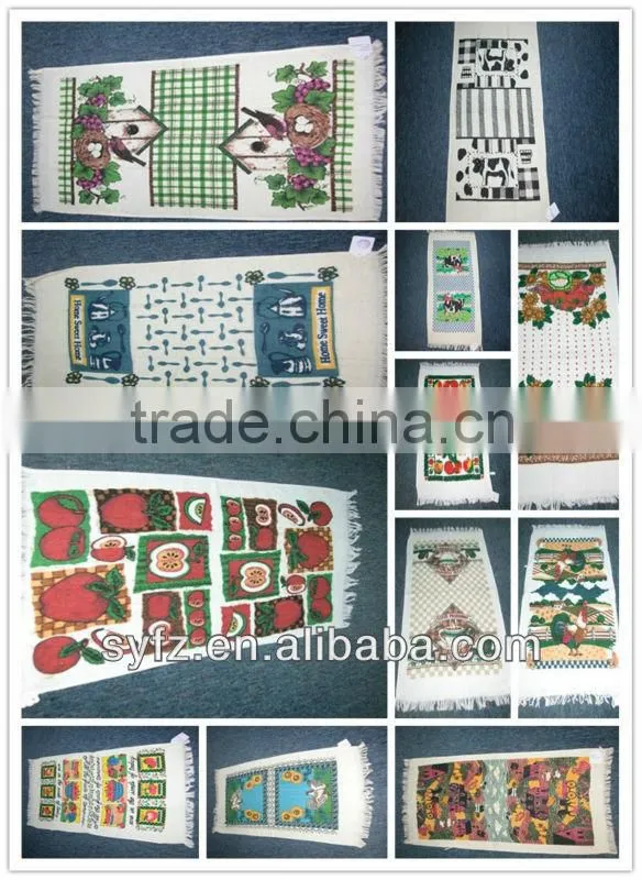 wholesale low price microfiber printed tea towel