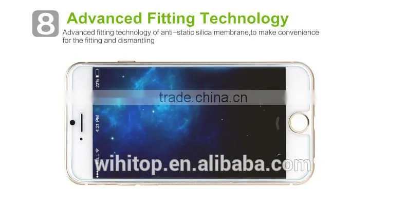 Factory Price 0.26MM 9H Round Edge for iPhone 6 Mobile Phone Tempered Glass Screen Protector