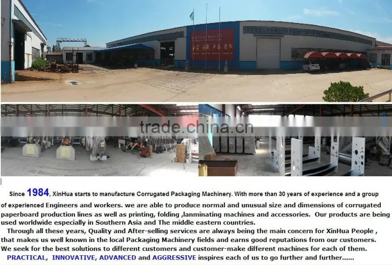 Fully automatic inline flexo printing slotting die cutter with inline folder gluer bundler machine