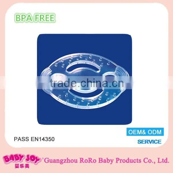 Durable transparent silicone baby teether toy wholesale in china