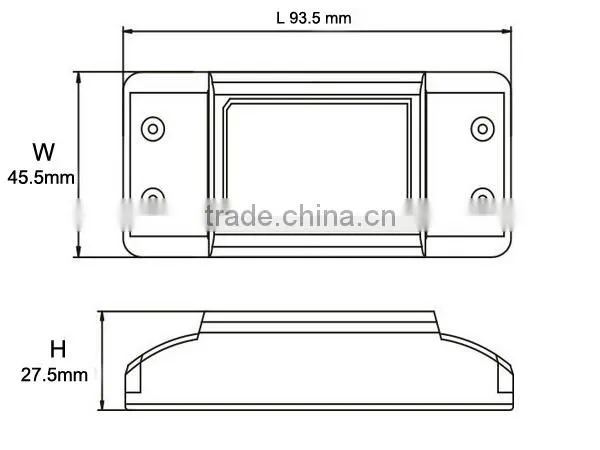 slim led driver 18w constant current 320ma