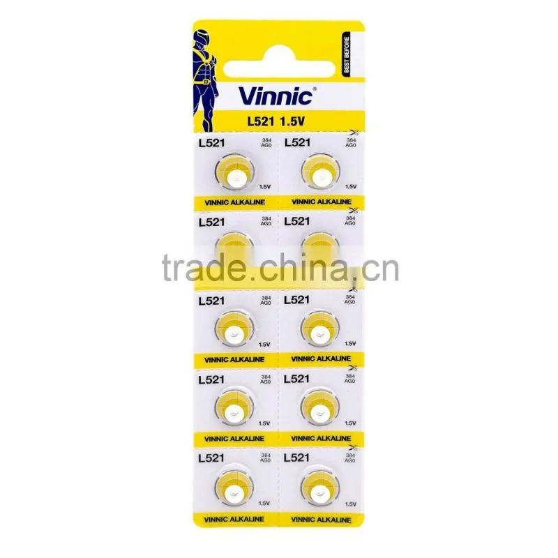 ag0 Primary alkaline Button Cell 384 L521