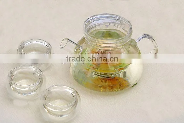 EXPORT TO Europe glass tea pot and glass pot and tea pot with 650ml