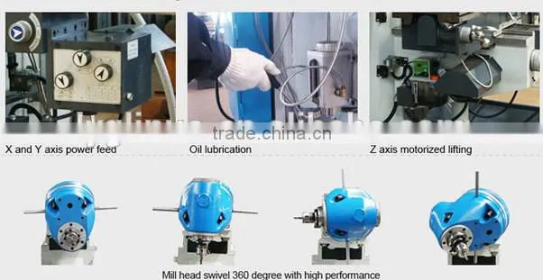 XQ6232A factory manufactured vertical milling machine