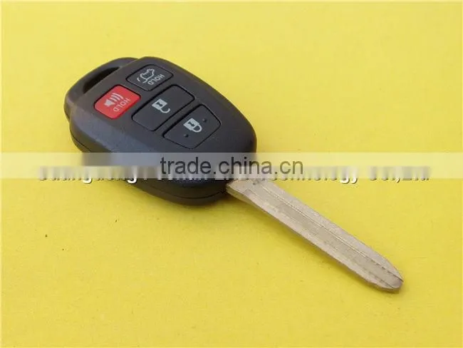New 3+1buttons remote car key fob control for Toyota Prius key shell