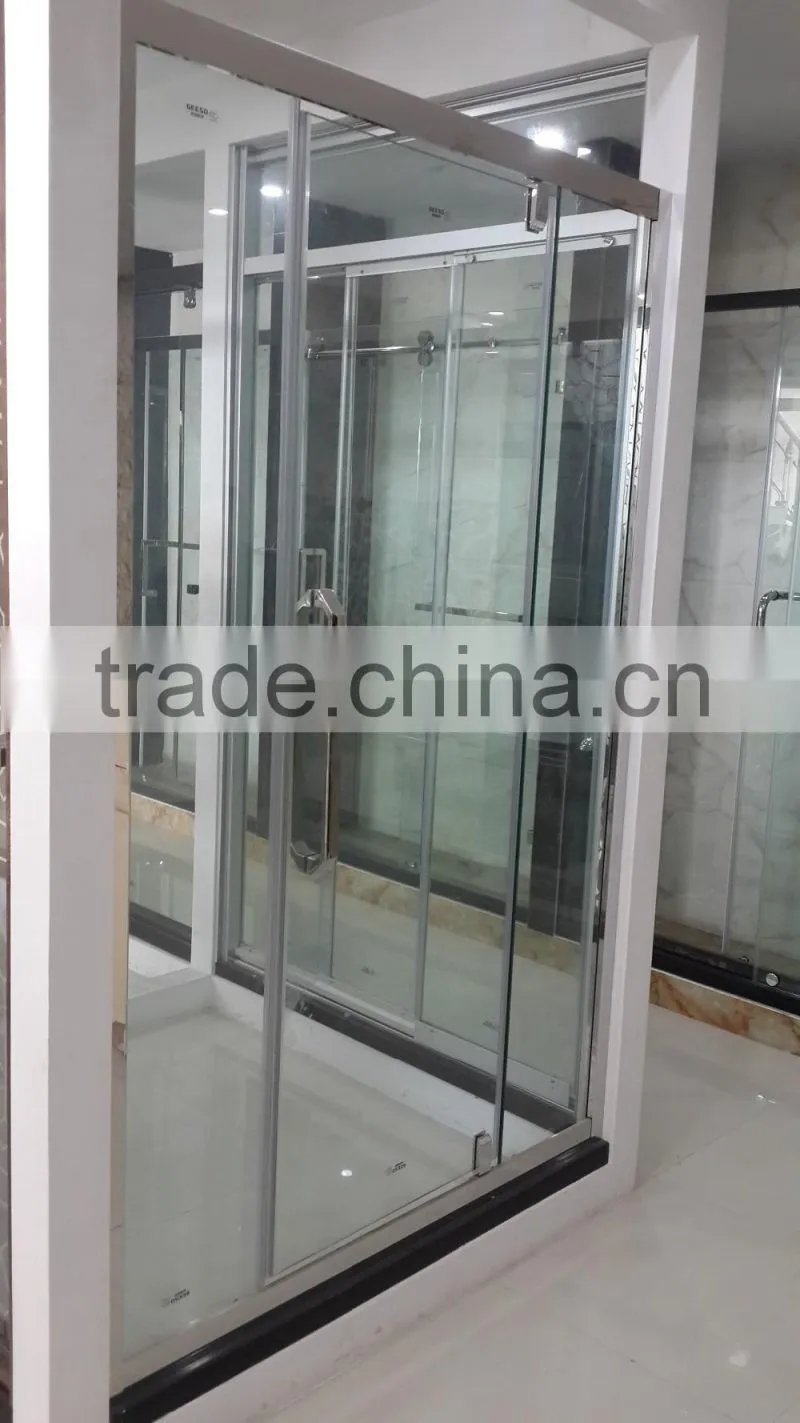 Stainless Steel Frame Hinge Glass Shower Door D62