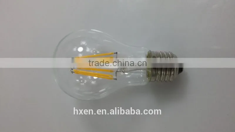 UL listed 120V A19 led filament bulb 6W E26 led filament light