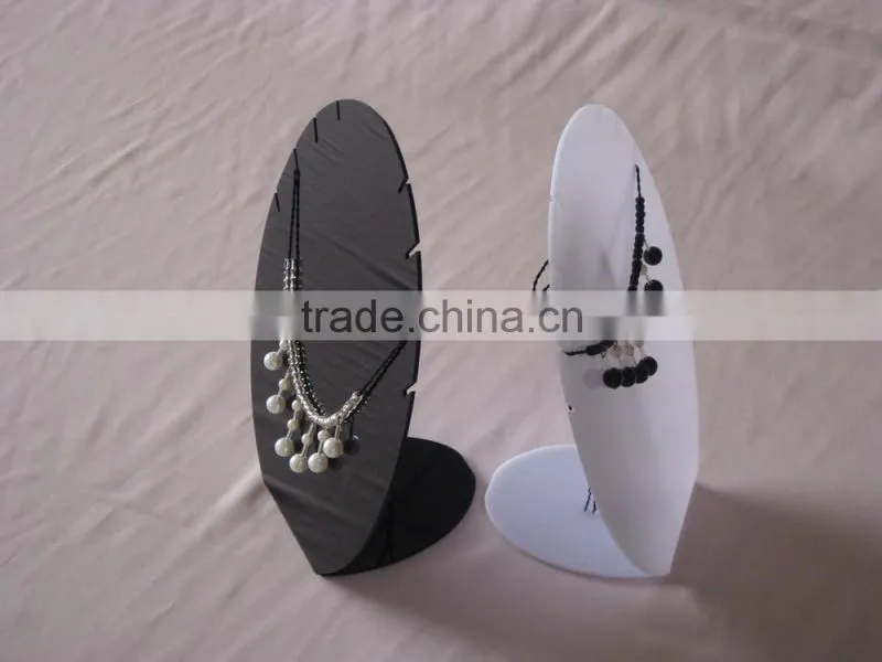 Black Acrylic Necklace Displays