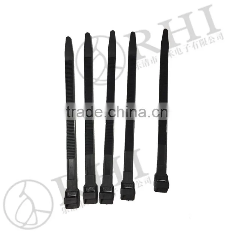Black Nylon Material double loop cable tie