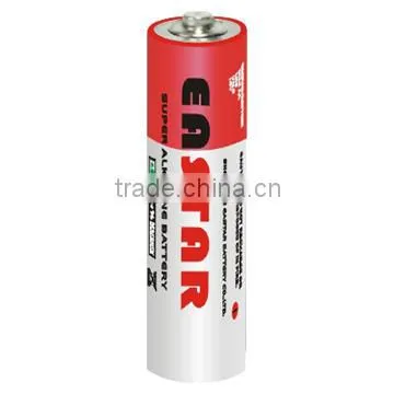 Wholesale LR6 1.5v aa lr6 am3 alkaline battery with high quality