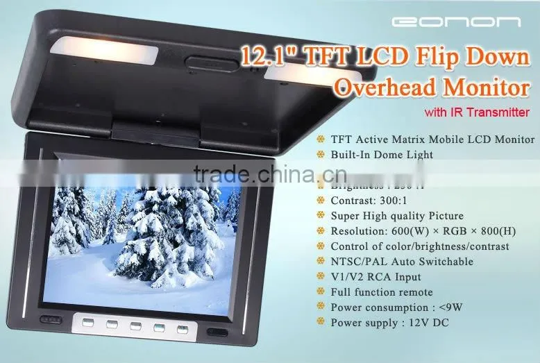 EONON 12.1" E0436 Car Flip Dowm Monitor