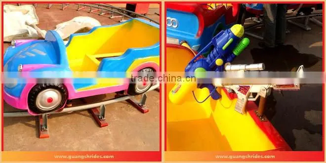 Promotion park amusement rides electrical train for sale, exciting water gun train for kids entertainment