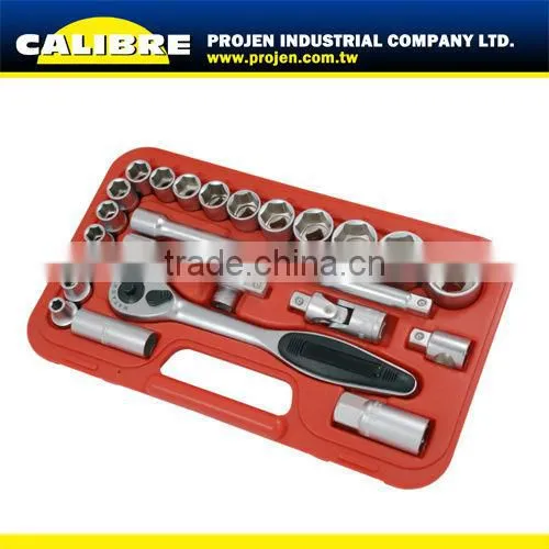 CALIBRE High Quality 42pc -1/2"Dr chrome vanadium socket sets