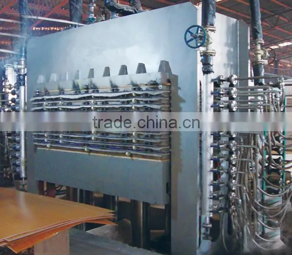 Multilayer Melamine Laminating Hot Press Machinery Machine Weight About 40000kg