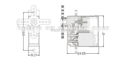Origianl Emax ES6255 Serco RC Servo Motor For RC Helicopter