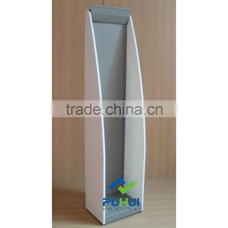 metal and MDF display rack