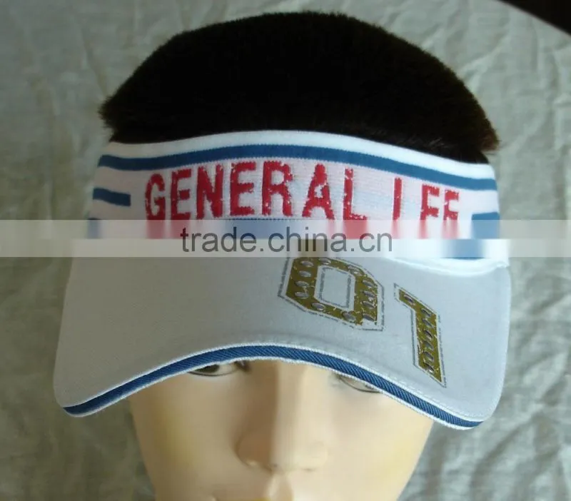 custom design jacquard elastic tape sun visor