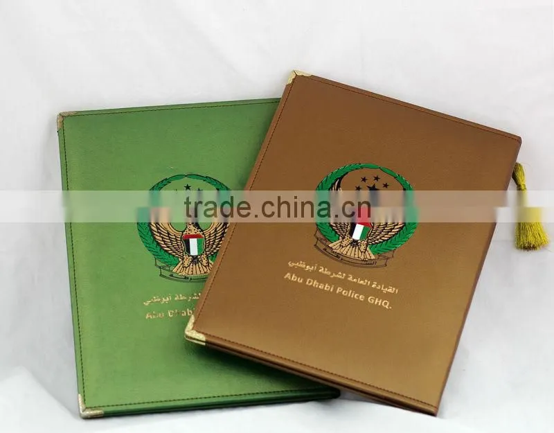 top quality leather material diploma cover promotional diploma cover custom diploma cover with custom hot stamped logo