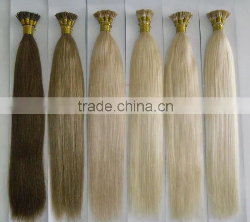 wholesale high qulity pre-bonded human hair extension FLAT TIP