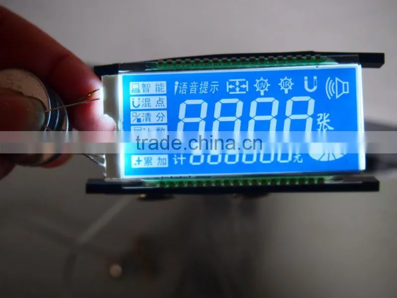 character money-counting machine lcd display,counter display,white backlight