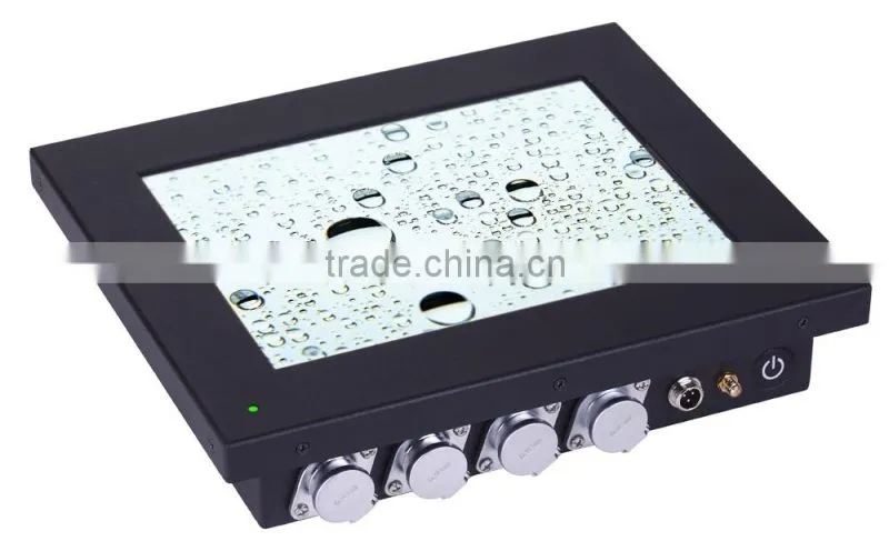 Rugged aluminium housing IP65 waterproof sunlight readable 10.4 inch touchscreen pc