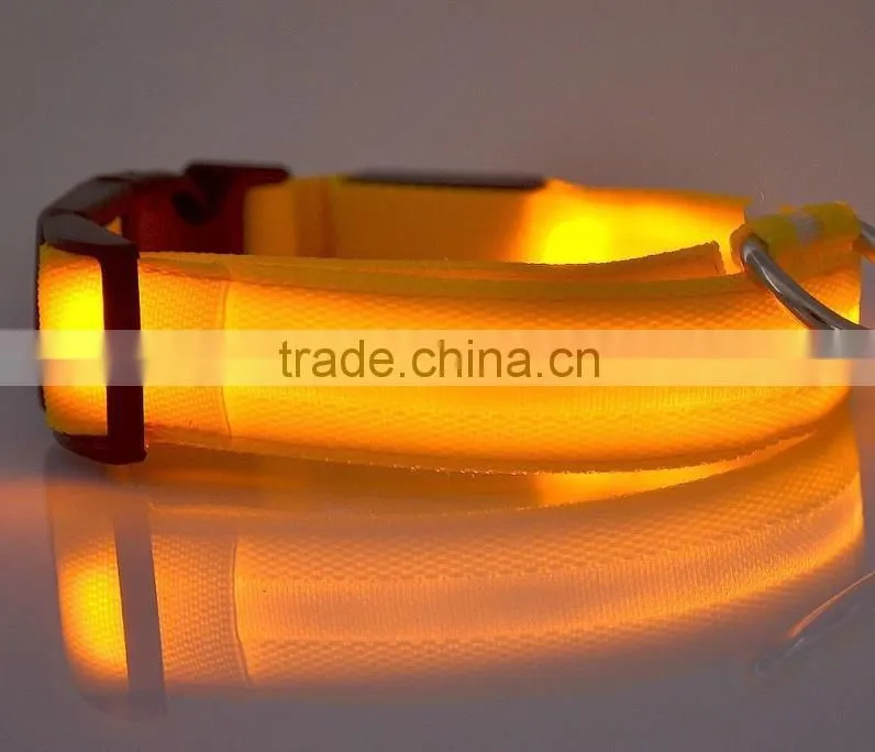 led pet collar,flashing led dog training collar and leash