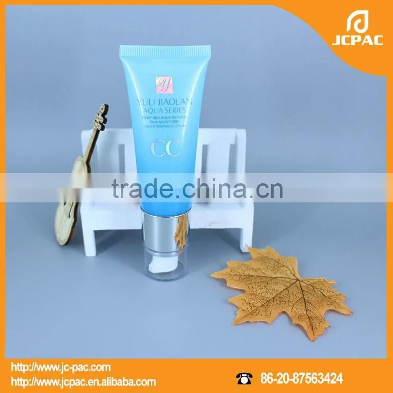 40ml Pump Head Cosmetic Tube, PE Airless Plastic Cream Tube Package with Pump