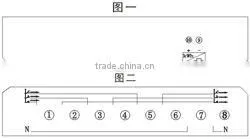 Three phase din rail m-bus energy meter
