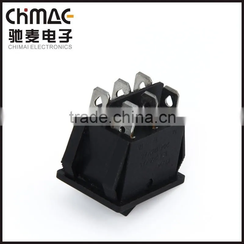 Black on off on rocker switch Kcd 6-pin switch t105 switch light
