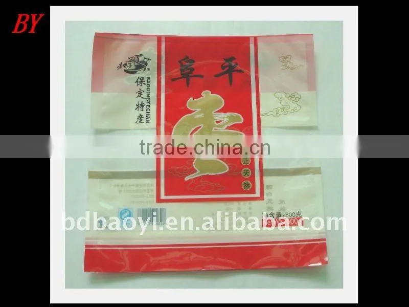 PET/CPP laminated clear plastic packaging bags for nuts