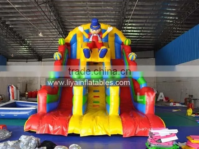 EN14960 New designed inflatable slide with obstacle,inflatable obstacle slide