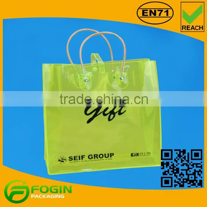 pvc plastic swimming bag with handle