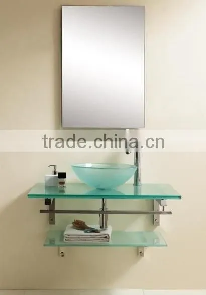 European style glass basin, glass sink YO-G086C
