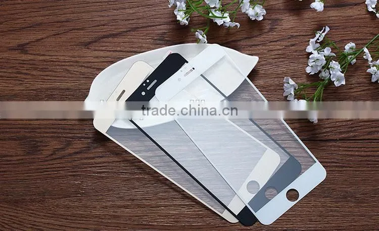 9H 3D full cover mobile phone tempered glass screen protector color tempered glass for iphone 6