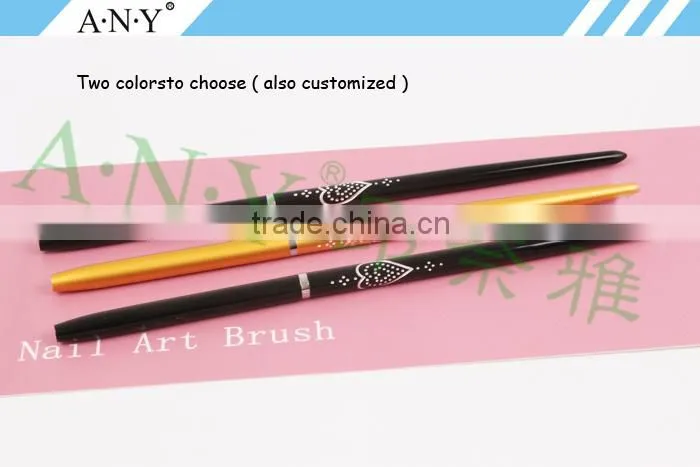 ANY Nail Art Beauty Caring Metal Handle Super Thin Brush for Nail Art