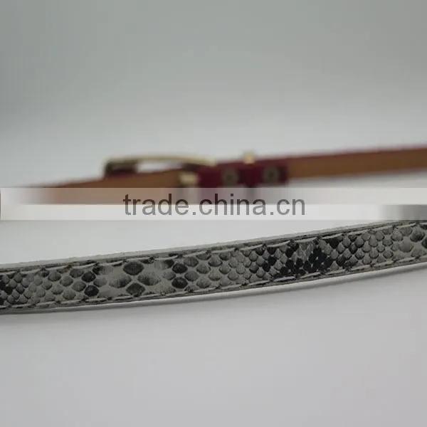 Fashion skinny belt with horsehair for women